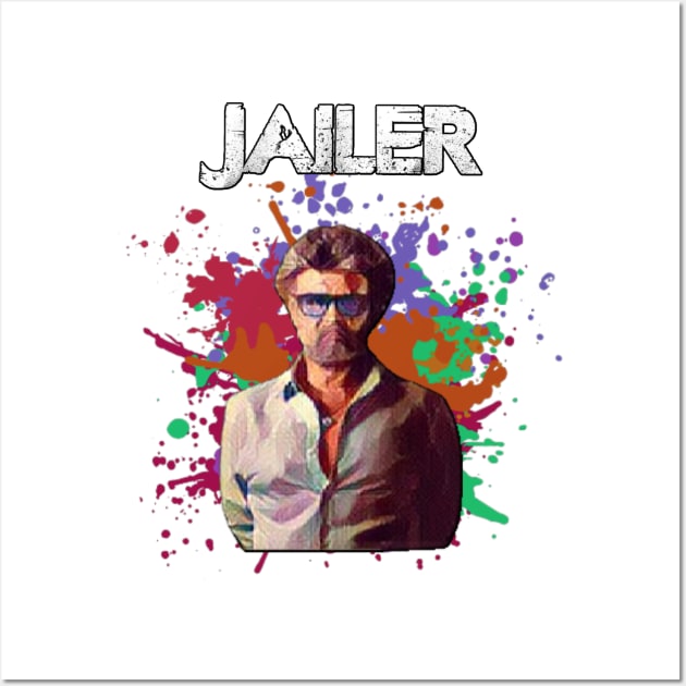 Rajinikant Super star movie Jailer Wall Art by Swag Like Desi